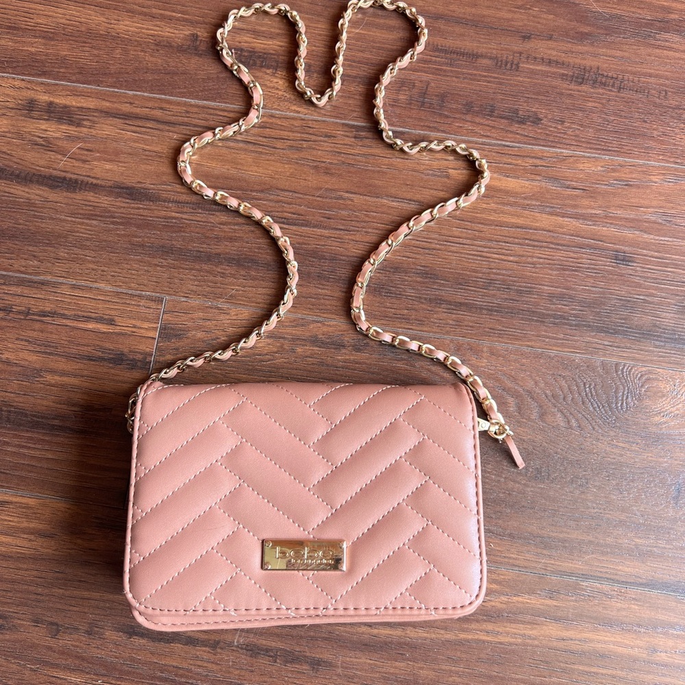 Bebe Blush Quilted Crossbody Bag